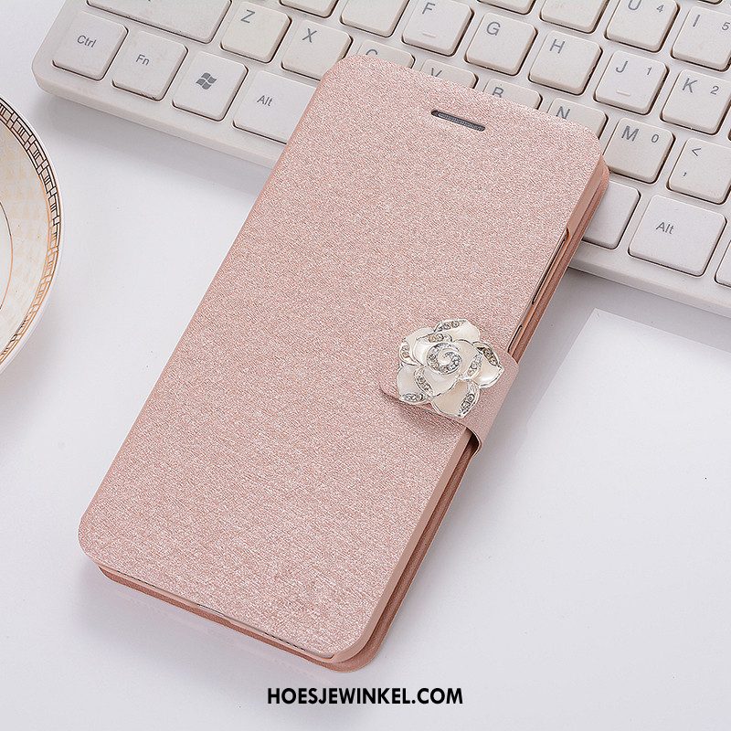 iPhone 5 / 5s Hoesje Hoes Bescherming Leren Etui, iPhone 5 / 5s Hoesje Anti-fall Roze