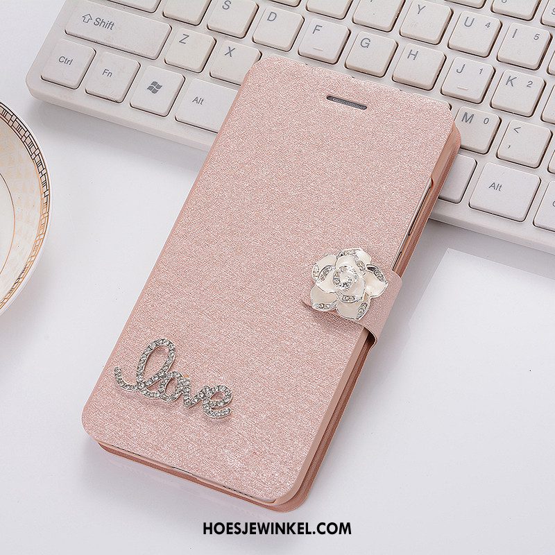 iPhone 5 / 5s Hoesje Hoes Bescherming Leren Etui, iPhone 5 / 5s Hoesje Anti-fall Roze