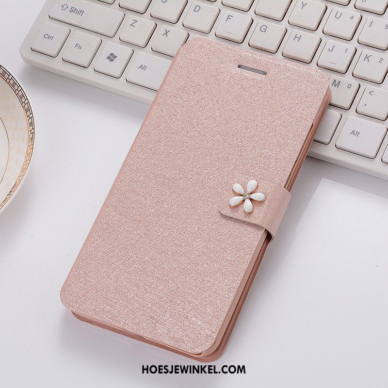 iPhone 5 / 5s Hoesje Hoes Bescherming Leren Etui, iPhone 5 / 5s Hoesje Anti-fall Roze