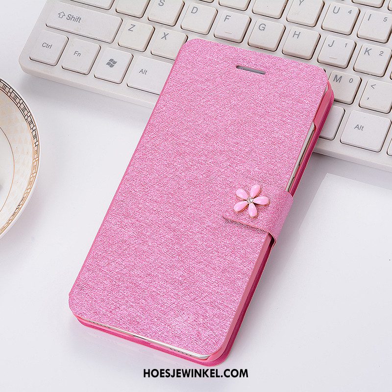 iPhone 5 / 5s Hoesje Hoes Bescherming Leren Etui, iPhone 5 / 5s Hoesje Anti-fall Roze