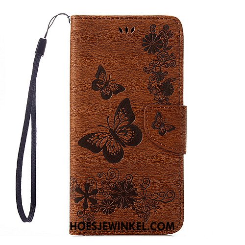 iPhone 5 / 5s Hoesje Leren Etui Anti-fall Mobiele Telefoon, iPhone 5 / 5s Hoesje Grijs Tas