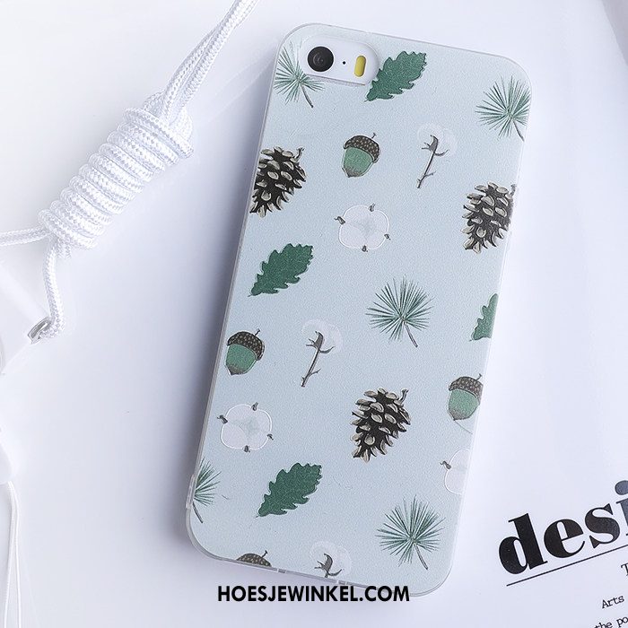 iPhone 5 / 5s Hoesje Mobiele Telefoon Spotprent Siliconenhoesje, iPhone 5 / 5s Hoesje Mooie All Inclusive