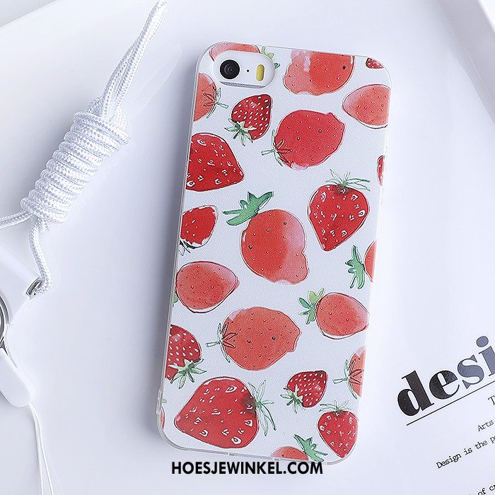 iPhone 5 / 5s Hoesje Mobiele Telefoon Spotprent Siliconenhoesje, iPhone 5 / 5s Hoesje Mooie All Inclusive