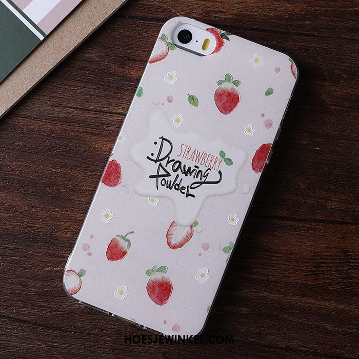 iPhone 5 / 5s Hoesje Mobiele Telefoon Spotprent Siliconenhoesje, iPhone 5 / 5s Hoesje Mooie All Inclusive