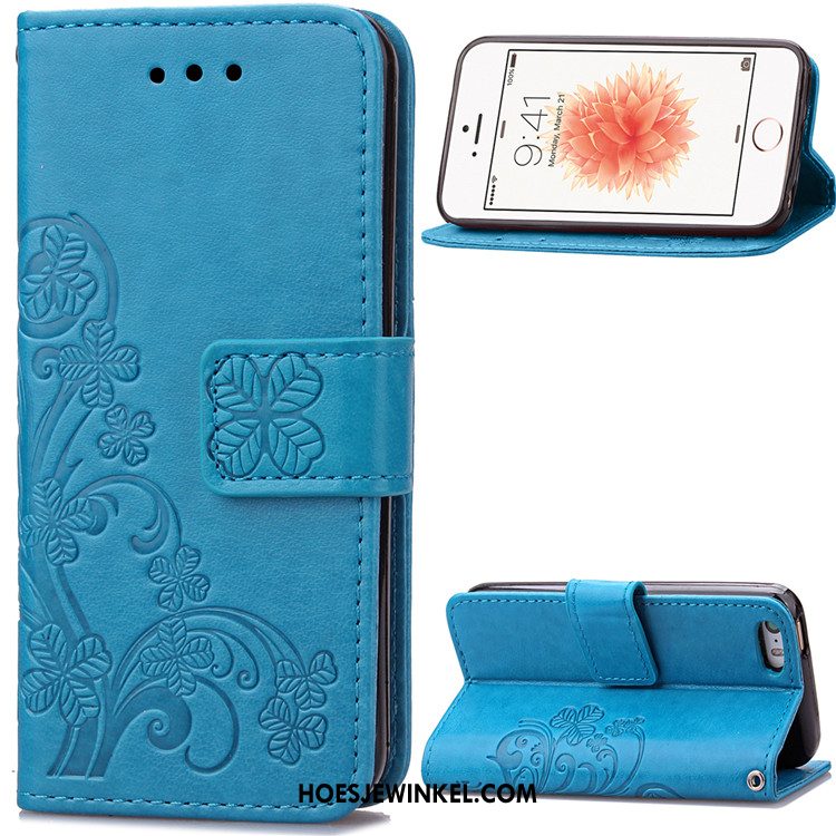 iPhone 5 / 5s Hoesje Mobiele Telefoon Zacht All Inclusive, iPhone 5 / 5s Hoesje Leren Etui Siliconen