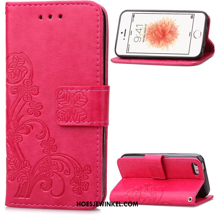 iPhone 5 / 5s Hoesje Mobiele Telefoon Zacht All Inclusive, iPhone 5 / 5s Hoesje Leren Etui Siliconen