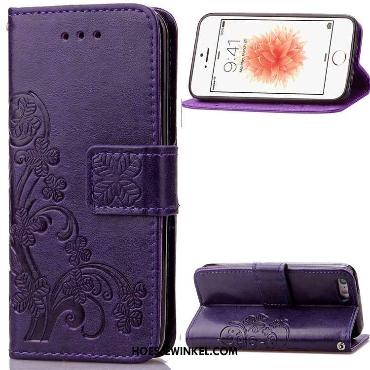 iPhone 5 / 5s Hoesje Mobiele Telefoon Zacht All Inclusive, iPhone 5 / 5s Hoesje Leren Etui Siliconen