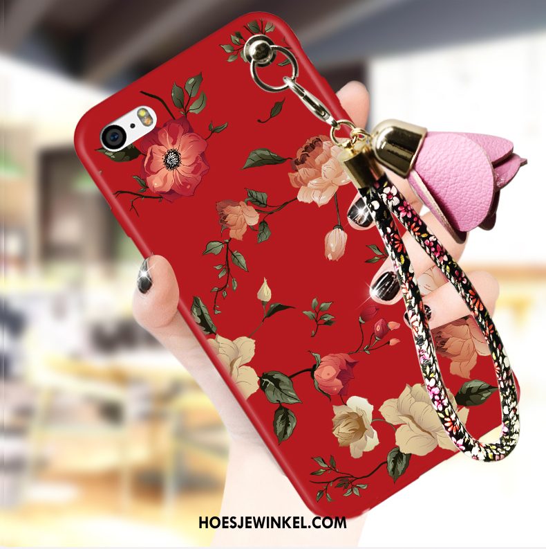 iPhone 5 / 5s Hoesje Rood All Inclusive Trend, iPhone 5 / 5s Hoesje Hoes Mobiele Telefoon