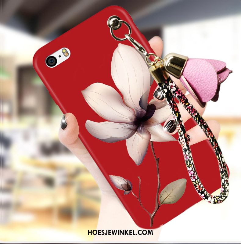 iPhone 5 / 5s Hoesje Rood All Inclusive Trend, iPhone 5 / 5s Hoesje Hoes Mobiele Telefoon