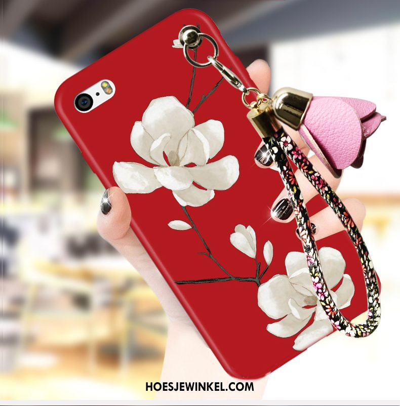 iPhone 5 / 5s Hoesje Rood All Inclusive Trend, iPhone 5 / 5s Hoesje Hoes Mobiele Telefoon