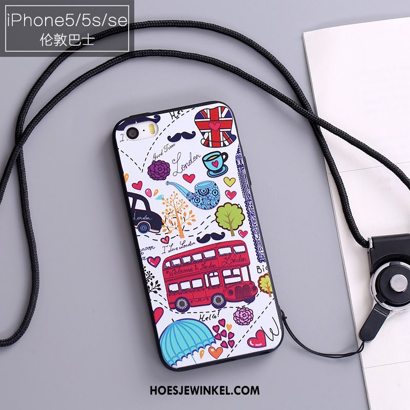 iPhone 5 / 5s Hoesje Roze Hoes Siliconen, iPhone 5 / 5s Hoesje Bescherming Mobiele Telefoon