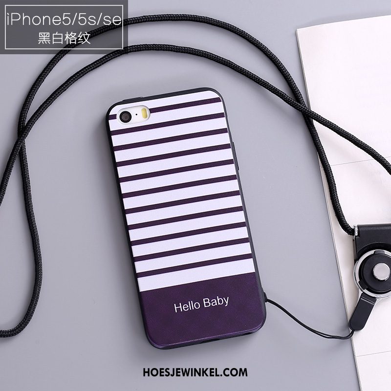 iPhone 5 / 5s Hoesje Roze Hoes Siliconen, iPhone 5 / 5s Hoesje Bescherming Mobiele Telefoon