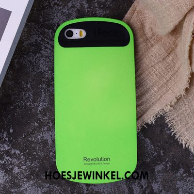 iPhone 5 / 5s Hoesje Siliconen Mobiele Telefoon Hoes, iPhone 5 / 5s Hoesje Anti-fall Purper