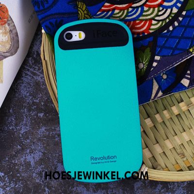 iPhone 5 / 5s Hoesje Siliconen Mobiele Telefoon Hoes, iPhone 5 / 5s Hoesje Anti-fall Purper