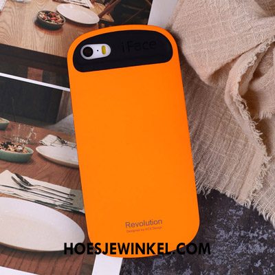 iPhone 5 / 5s Hoesje Siliconen Mobiele Telefoon Hoes, iPhone 5 / 5s Hoesje Anti-fall Purper