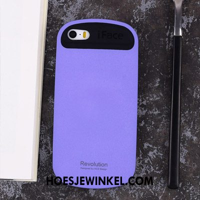 iPhone 5 / 5s Hoesje Siliconen Mobiele Telefoon Hoes, iPhone 5 / 5s Hoesje Anti-fall Purper