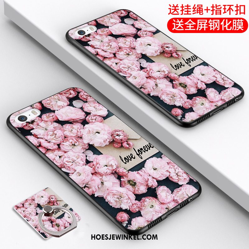 iPhone 5 / 5s Hoesje Spotprent Mobiele Telefoon Zacht, iPhone 5 / 5s Hoesje Anti-fall Grijs