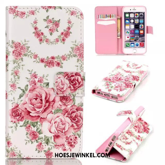 iPhone 5 / 5s Hoesje Spotprent Wit Mobiele Telefoon, iPhone 5 / 5s Hoesje Anti-fall Siliconen