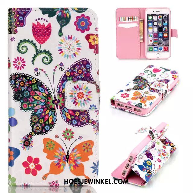 iPhone 5 / 5s Hoesje Spotprent Wit Mobiele Telefoon, iPhone 5 / 5s Hoesje Anti-fall Siliconen