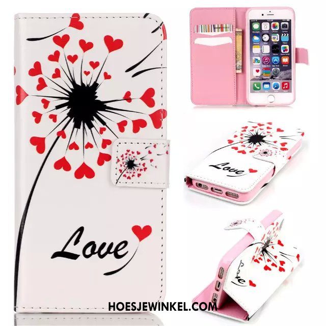 iPhone 5 / 5s Hoesje Spotprent Wit Mobiele Telefoon, iPhone 5 / 5s Hoesje Anti-fall Siliconen