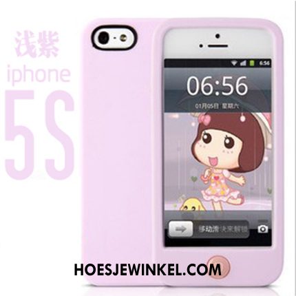 iPhone 5 / 5s Hoesje Trend Anti-fall Dun, iPhone 5 / 5s Hoesje Bescherming Blauw