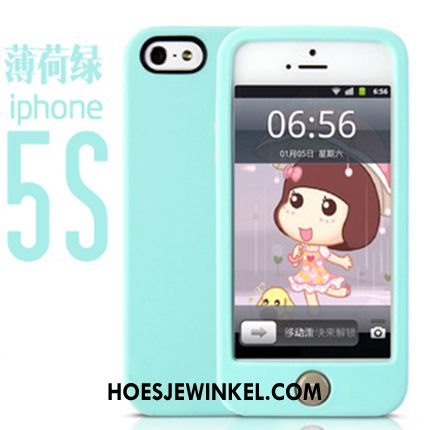 iPhone 5 / 5s Hoesje Trend Anti-fall Dun, iPhone 5 / 5s Hoesje Bescherming Blauw