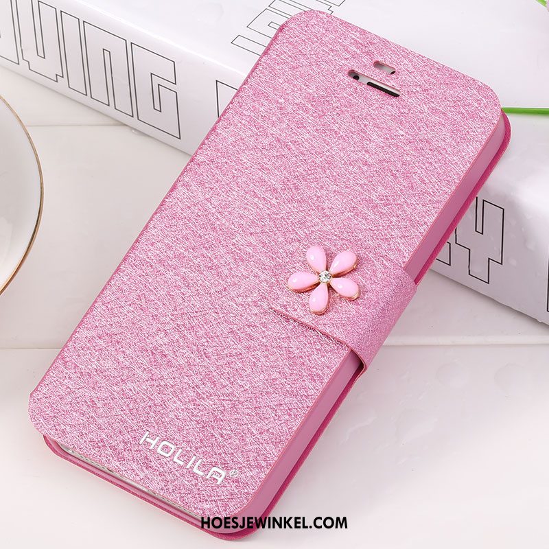 iPhone 5 / 5s Hoesje Wit Hoes Bescherming, iPhone 5 / 5s Hoesje Mobiele Telefoon Leren Etui