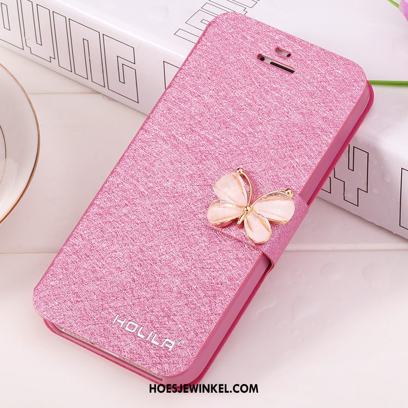 iPhone 5 / 5s Hoesje Wit Hoes Bescherming, iPhone 5 / 5s Hoesje Mobiele Telefoon Leren Etui