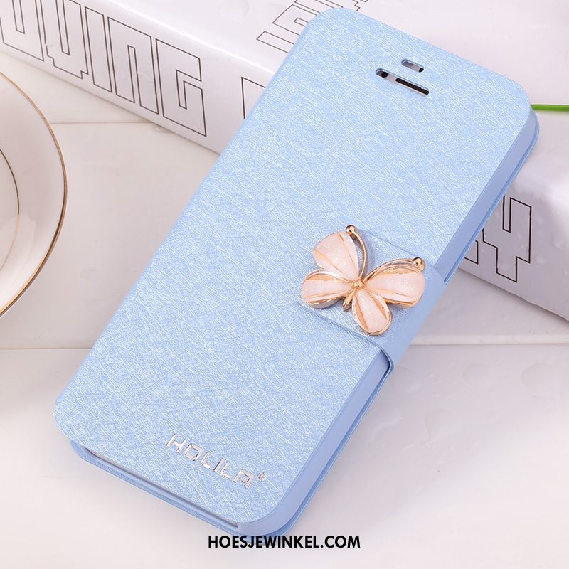 iPhone 5 / 5s Hoesje Wit Hoes Bescherming, iPhone 5 / 5s Hoesje Mobiele Telefoon Leren Etui