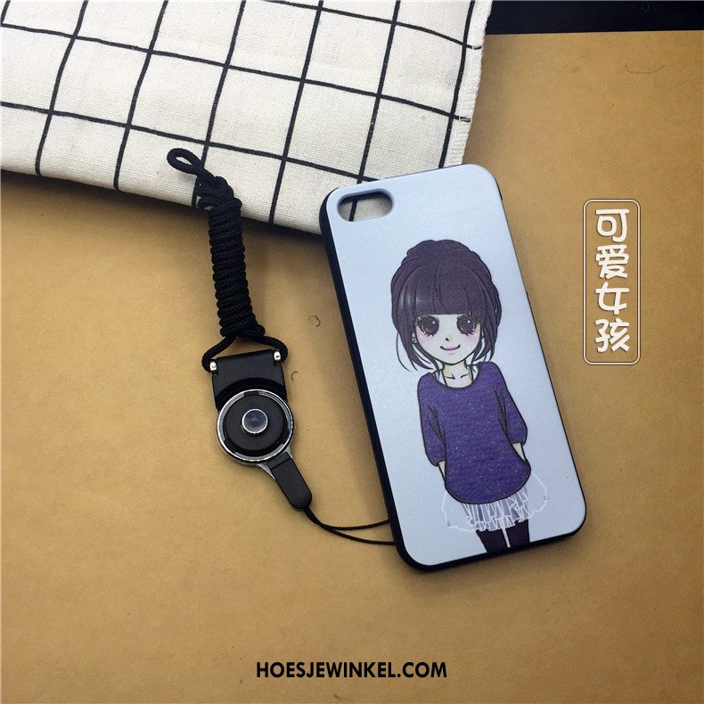 iPhone 5 / 5s Hoesje Zacht Hoes Spotprent, iPhone 5 / 5s Hoesje Anti-fall Bescherming