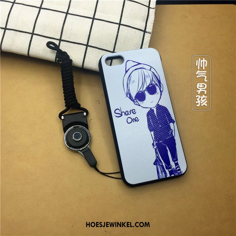 iPhone 5 / 5s Hoesje Zacht Hoes Spotprent, iPhone 5 / 5s Hoesje Anti-fall Bescherming