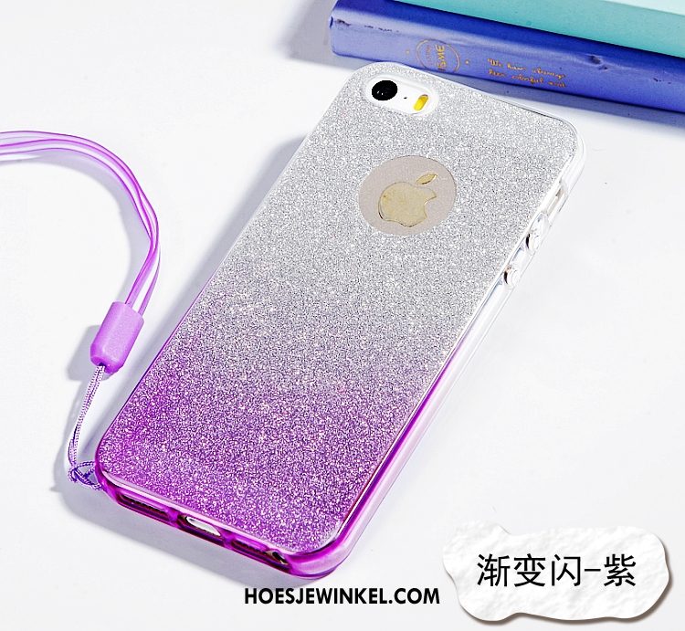 iPhone 5 / 5s Hoesje Zacht Roze Anti-fall, iPhone 5 / 5s Hoesje Hanger Mobiele Telefoon