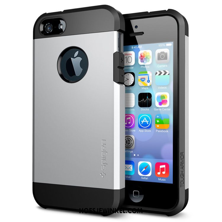 iPhone 5c Hoesje Bescherming Anti-fall Siliconen, iPhone 5c Hoesje Trend Zwart