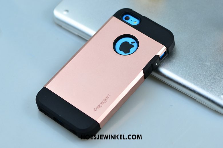 iPhone 5c Hoesje Bescherming Anti-fall Siliconen, iPhone 5c Hoesje Trend Zwart