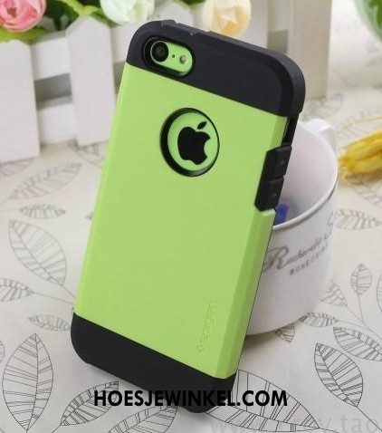 iPhone 5c Hoesje Bescherming Anti-fall Siliconen, iPhone 5c Hoesje Trend Zwart