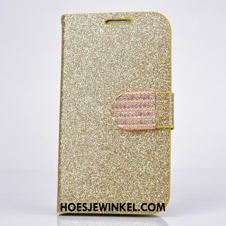 iPhone 5c Hoesje Bescherming Met Strass Zilver, iPhone 5c Hoesje Mobiele Telefoon Hoes