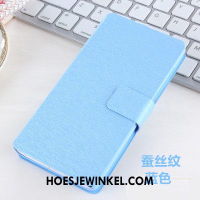 iPhone 5c Hoesje Hoes Clamshell Dun, iPhone 5c Hoesje Blauw Leren Etui