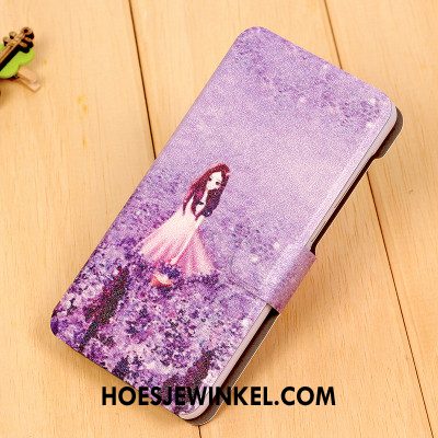 iPhone 5c Hoesje Hoes Clamshell Dun, iPhone 5c Hoesje Blauw Leren Etui