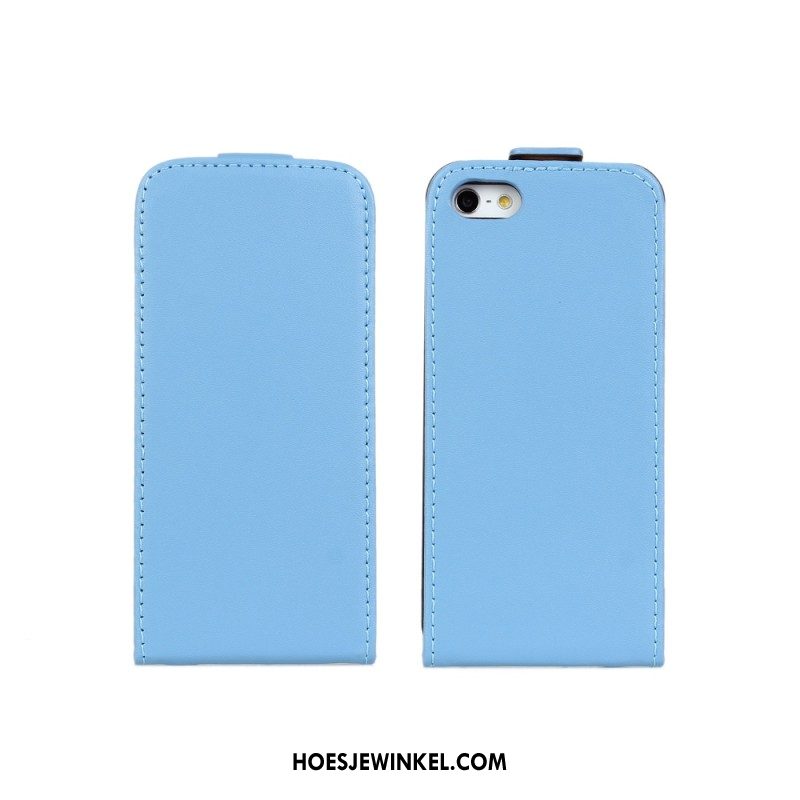 iPhone 5c Hoesje Hoes Rood Bescherming, iPhone 5c Hoesje Leren Etui Mobiele Telefoon Orange