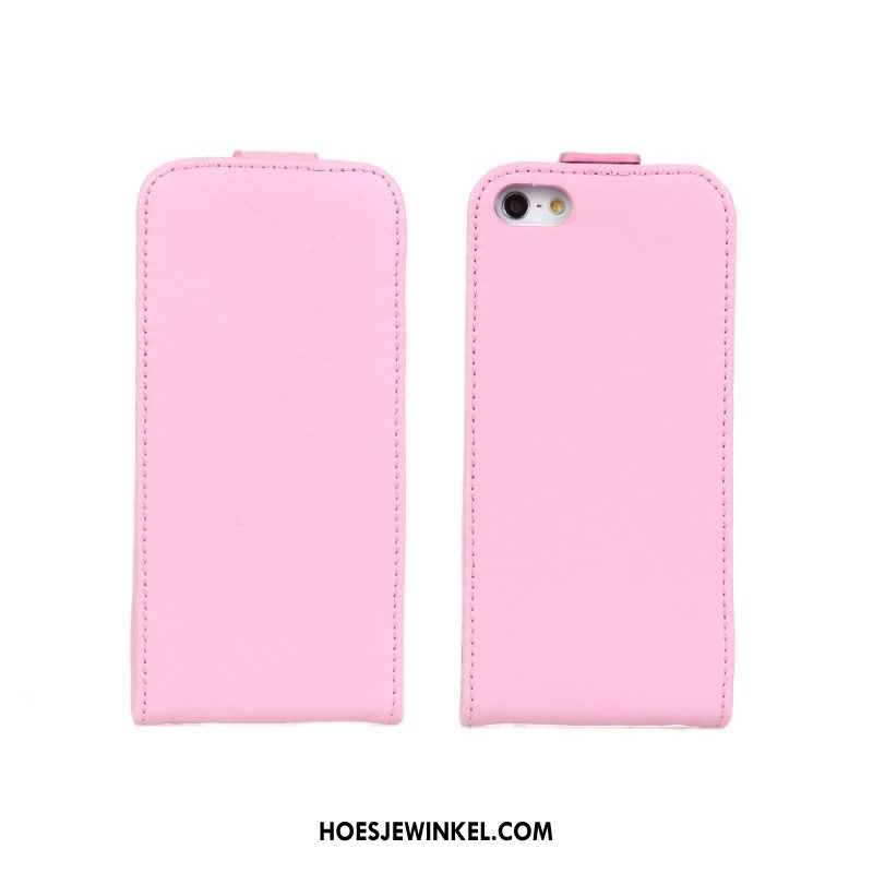 iPhone 5c Hoesje Hoes Rood Bescherming, iPhone 5c Hoesje Leren Etui Mobiele Telefoon Orange