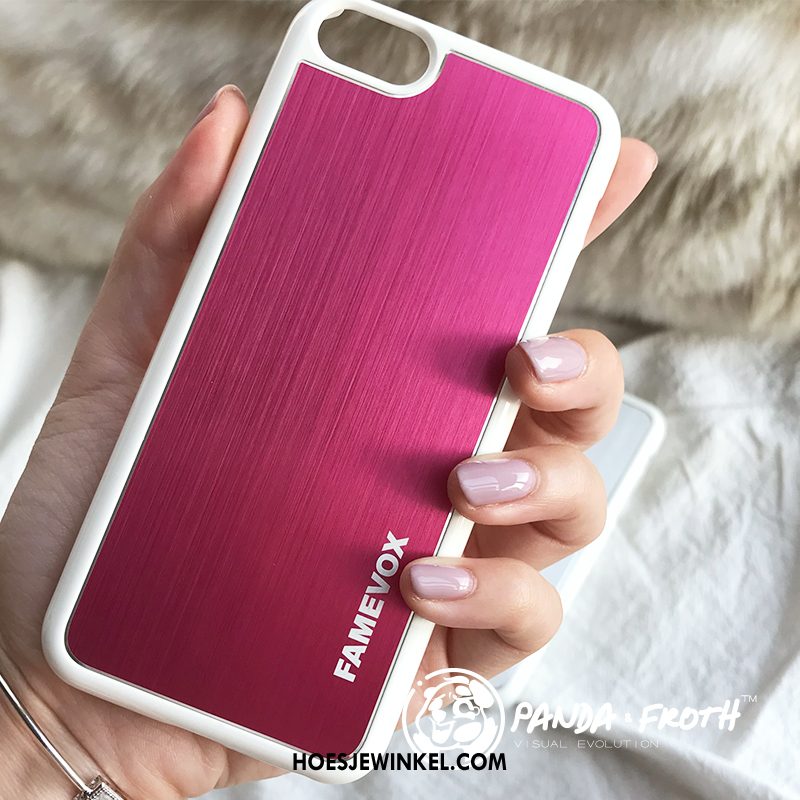 iPhone 5c Hoesje Metaal Anti-fall Bescherming, iPhone 5c Hoesje Lovers Zilver