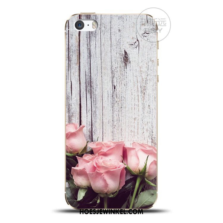 iPhone 5c Hoesje Mobiele Telefoon Bescherming Roze, iPhone 5c Hoesje Bloemen Siliconen