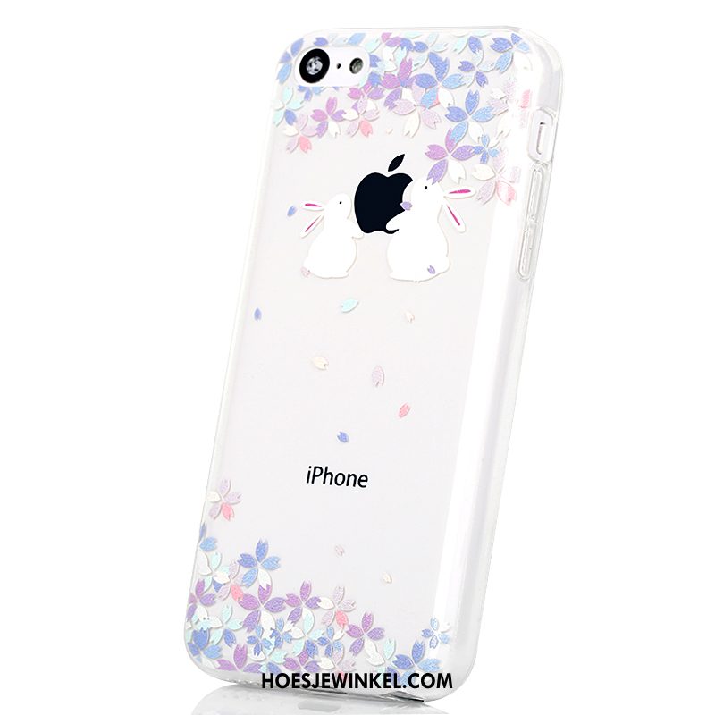 iPhone 5c Hoesje Mobiele Telefoon Hoes Spotprent, iPhone 5c Hoesje Wit Scheppend