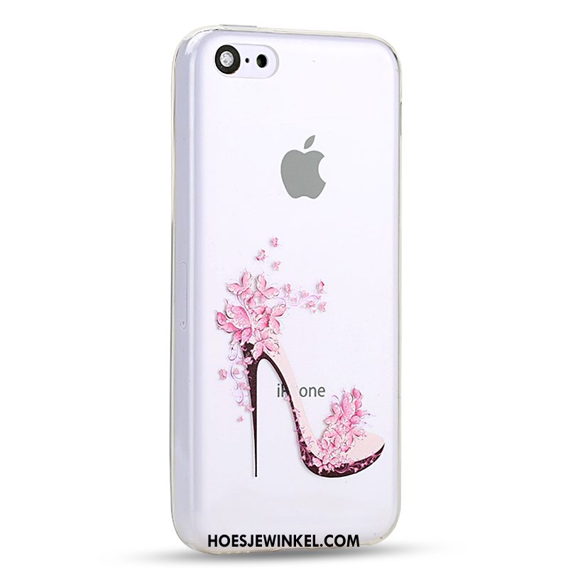 iPhone 5c Hoesje Mobiele Telefoon Hoes Spotprent, iPhone 5c Hoesje Wit Scheppend