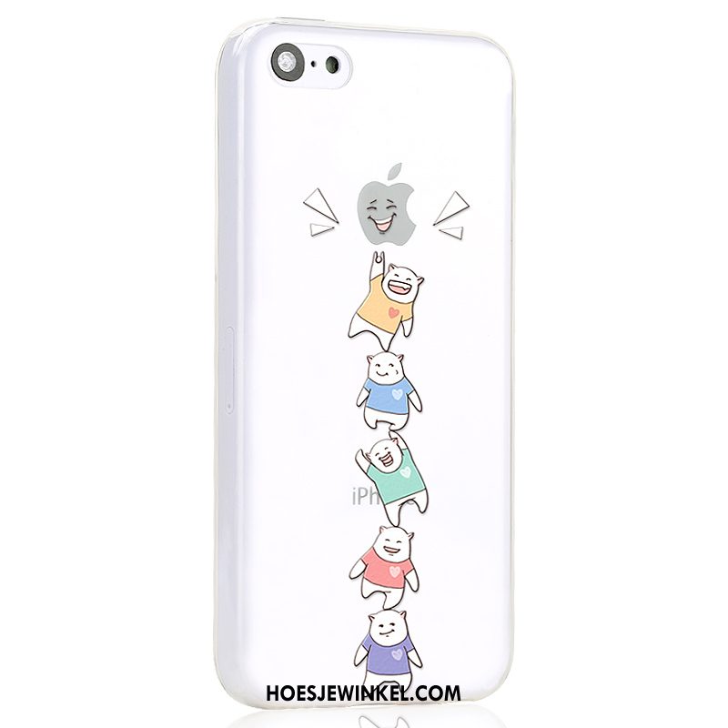 iPhone 5c Hoesje Mobiele Telefoon Hoes Spotprent, iPhone 5c Hoesje Wit Scheppend