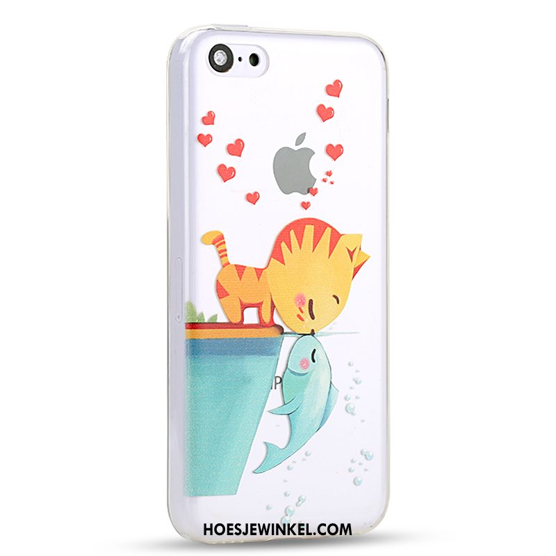 iPhone 5c Hoesje Mobiele Telefoon Hoes Spotprent, iPhone 5c Hoesje Wit Scheppend