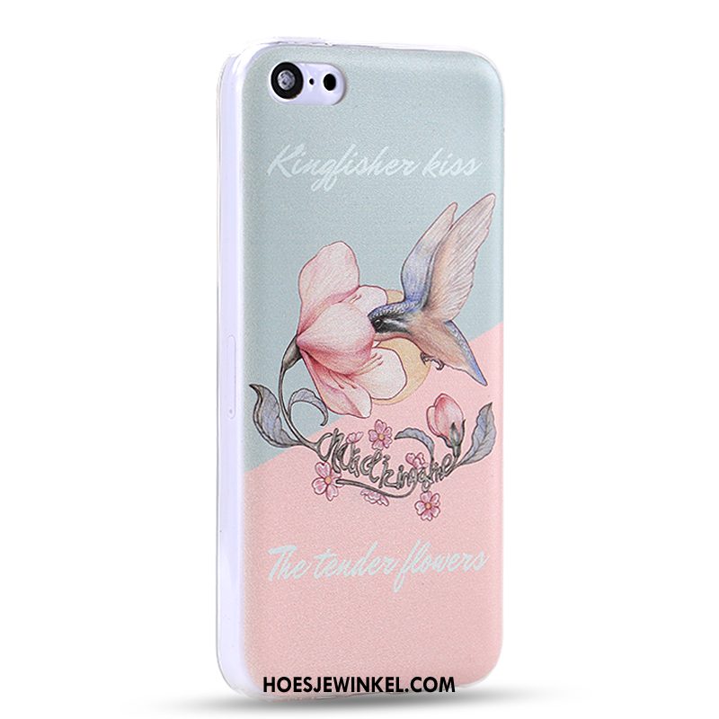 iPhone 5c Hoesje Mobiele Telefoon Hoes Spotprent, iPhone 5c Hoesje Wit Scheppend