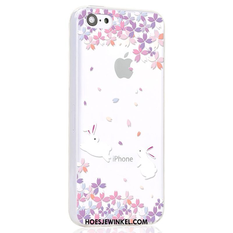 iPhone 5c Hoesje Mobiele Telefoon Hoes Spotprent, iPhone 5c Hoesje Wit Scheppend