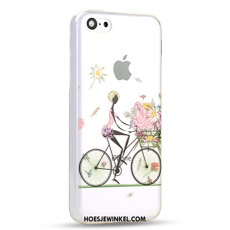 iPhone 5c Hoesje Mobiele Telefoon Hoes Spotprent, iPhone 5c Hoesje Wit Scheppend