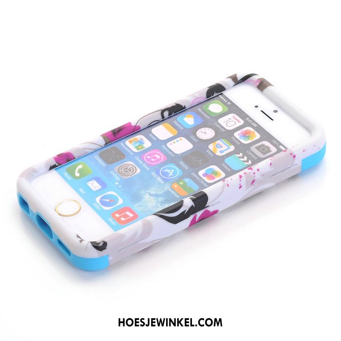 iPhone 5c Hoesje Siliconen All Inclusive Bescherming, iPhone 5c Hoesje Mobiele Telefoon Roze